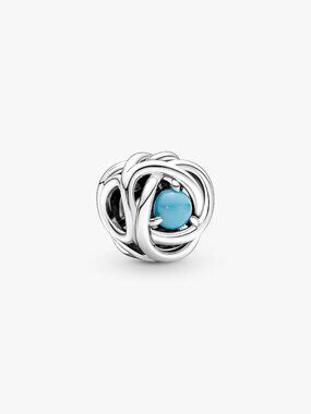 PandoraDecember Turquoise Blue Eternity Circle Charm